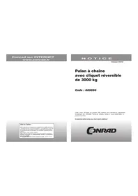 Notice Berger & Schröter 60318 Palan à chaîne