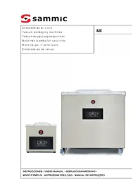 Notice Sammic SE416 Macchine per confezionamento sottovuoto