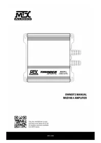 Notice MTX Audio THUNDER SPORTS MUD100.4 Speaker