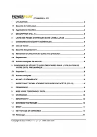 Notice PowerPlus POWAIR0014 Jet de peinture