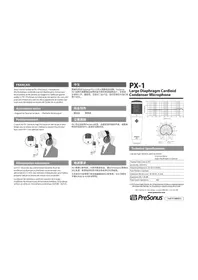 Notice PRESONUS PX1 Microphone