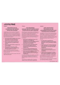 Notice ALPINE R2S65 Haut-parleur