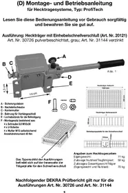 Notice Berger & Schröter 20233 Porte-vélo