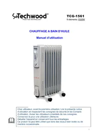 Notice TECHWOOD TCG526 Radiateur électrique