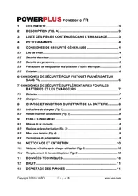 Notice PowerPlus POWEB5510 Jet de peinture