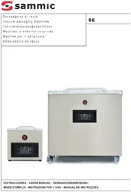Notice Sammic SE208 Macchine per confezionamento sottovuoto