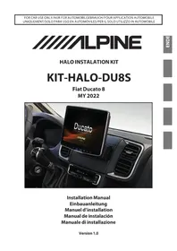Notice ALPINE KITHALODU8S Autoradio