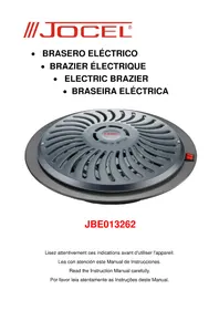 Notice Jocel JBE013262 Appareil de cuisson électrique