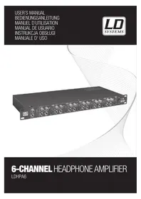 Notice LD Systems HPA 6 Amplificateur pour casque