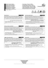 Notice IFM DN4237 Alimentation électrique
