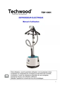 Notice TECHWOOD TDF1801 Nettoyeur à vapeur