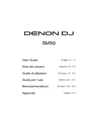 Notice Denon DJ SM50 Haut-parleur