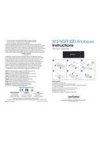 Notice MANHATTAN 130455 Boîtier pour disque dur SSD