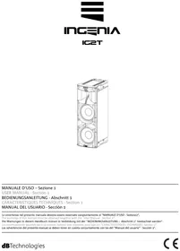 Notice DB Technologies INGENIA IG2T Haut-parleur