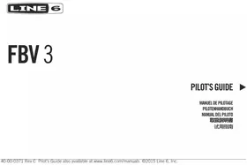 Notice LINE 6 FBV3 Pédale d'effets musicales