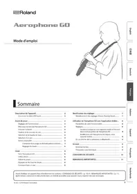 Notice ROLAND AEROPHONE GO Contrôleur
