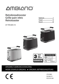 Notice Ambiano GTTDSEDS10 Grille pain
