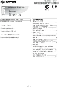 Notice OPTEX FTNAM Détecteur de mouvements