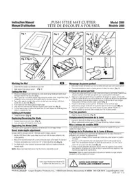Notice Logan 2000 Trancheuse