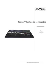 Notice PEAVEY TACTUS CONTROL SURFACE Mixeur plongeant