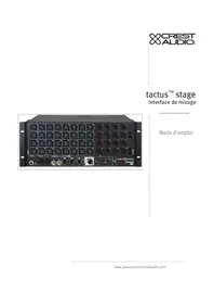 Notice CREST AUDIO TACTUS STAGE Mixeur plongeant