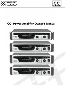 Notice CREST AUDIO CC 2800 Recepteur