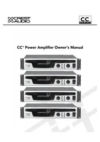 Notice CREST AUDIO CC 4000 Recepteur