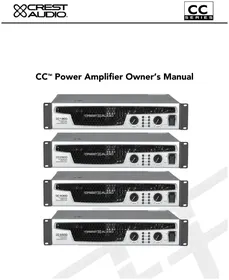 Notice CREST AUDIO CC 5500 Recepteur