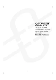 Notice CREST AUDIO WMA 4300 Mixeur plongeant