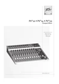 Notice PEAVEY PV 20 USB Mixeur plongeant