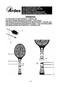Notice ARDES AR6S05A Uccidi insetti elettrico