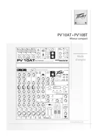 Notice PEAVEY PV 10 BT Mixeur plongeant