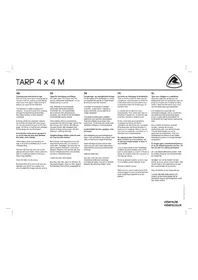 Notice Robens TARP 4 X 4 M Tente