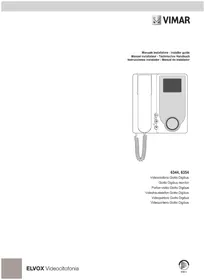 Notice Vimar ELVOX 6354 Interphone vidéo