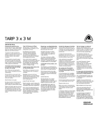 Notice Robens TARP 3 X 3 M Tente