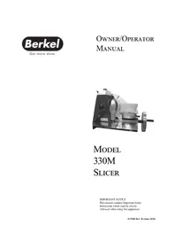 Notice Berkel 330M Trancheuse