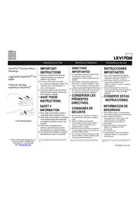 Notice Leviton 410896IP Boîtier électrique