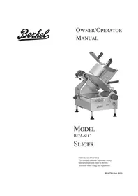 Notice Berkel B12ASLC Trancheuse