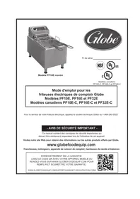 Notice Globe PF10E Friteuse