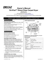 Notice Dri Eaz POD Chauffage