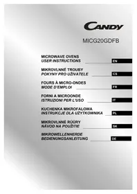 Notice CANDY MICG20GDFB Micro-ondes