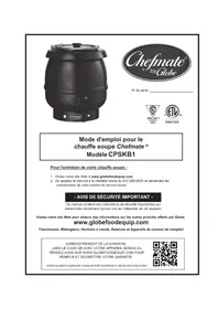 Notice Globe CPSKB1 Appareil à soupe