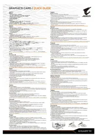 Notice GIGABYTE AORUS GEFORCE RTX 2060 XTREME 6G Carte graphique