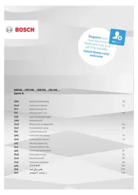 Notice BOSCH SERIES 6 ATHLET PROANIMAL BCH86PETAU 吸尘器