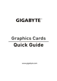 Notice GIGABYTE GEFORCE GTX 1660 TI WINDFORCE 6G Carte graphique