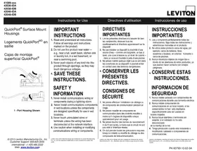 Notice Leviton 410892IP Matériel électrique