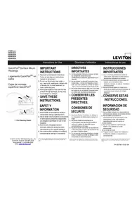 Notice Leviton 410894GP Boîtier de montage électrique