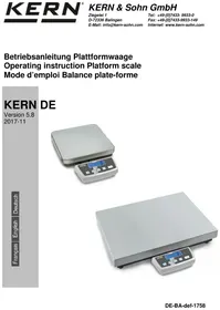 Notice Kern DE 35K5DL Waagen