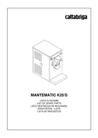 Notice Cattabriga MANTEMATIC K20S Machine à glace