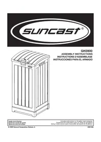 Notice Suncast GH3900 Poubelle